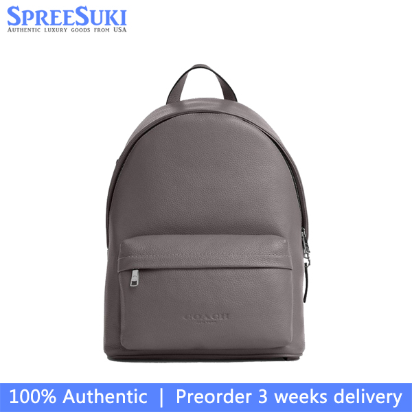 Coach Taylor Backpack Silver Graphite Grey # CDX93