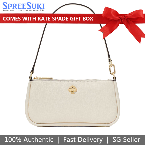 Kate Spade Kayla Convertible Wristlet Meringue White # KK057