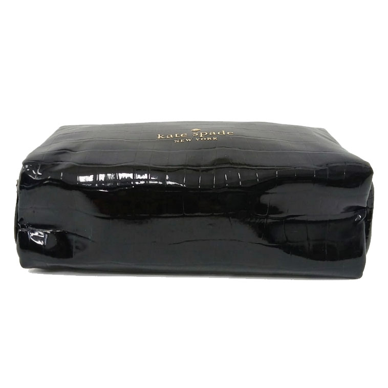 Kate Spade Crocodile Pouch Black # KSHOL25CP
