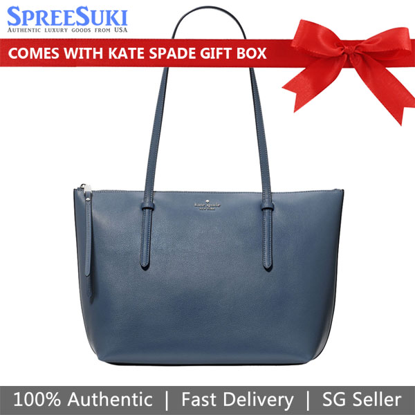 Kate Spade All Day Tote Twilight Blue Dusty Blue # KO140