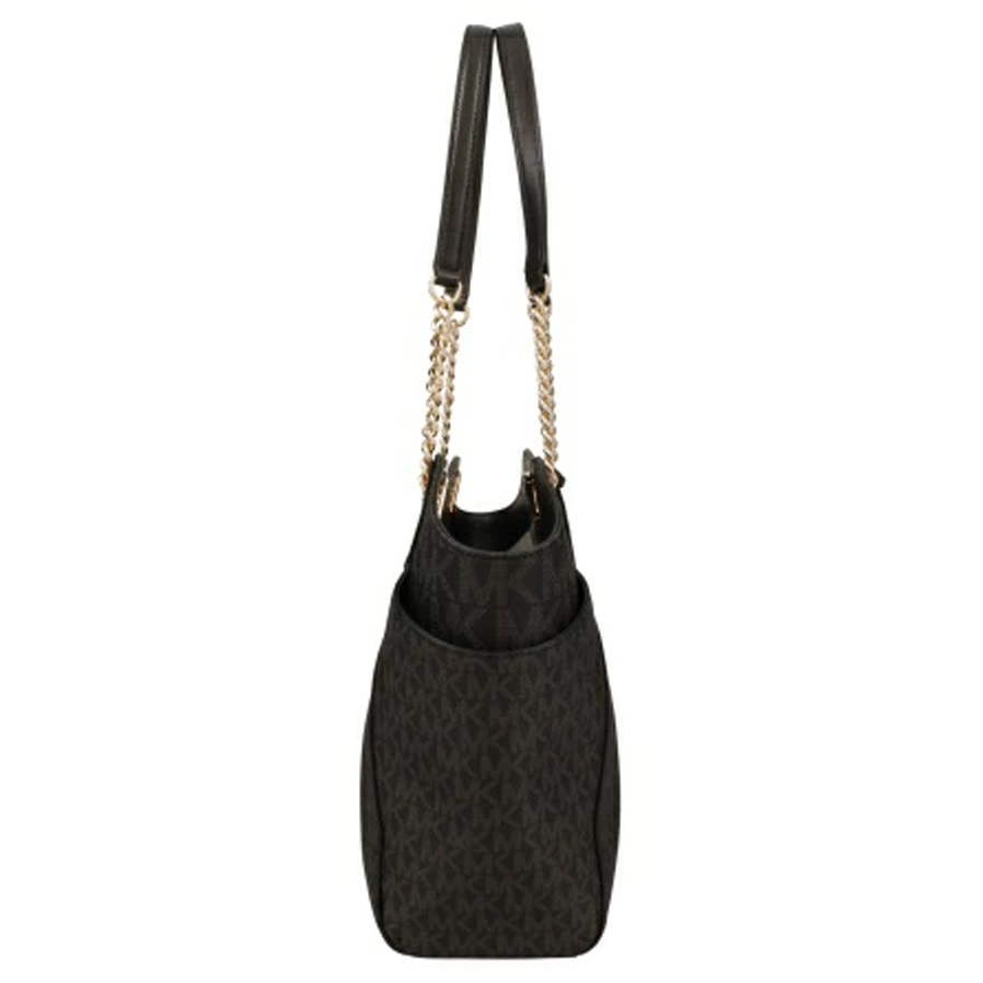 Michael Kors Jet Set Travel Large Chain Shoulder Tote Black # 35S4GTVT3B