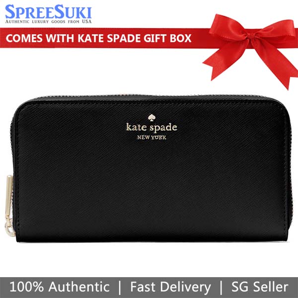 Kate Spade Madison Large Continental Wallet Black # KI364