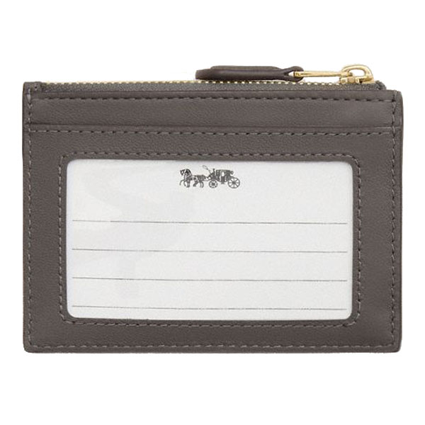 Coach Mini Skinny Id Case With Quilting Im Slate Grey # CEX22