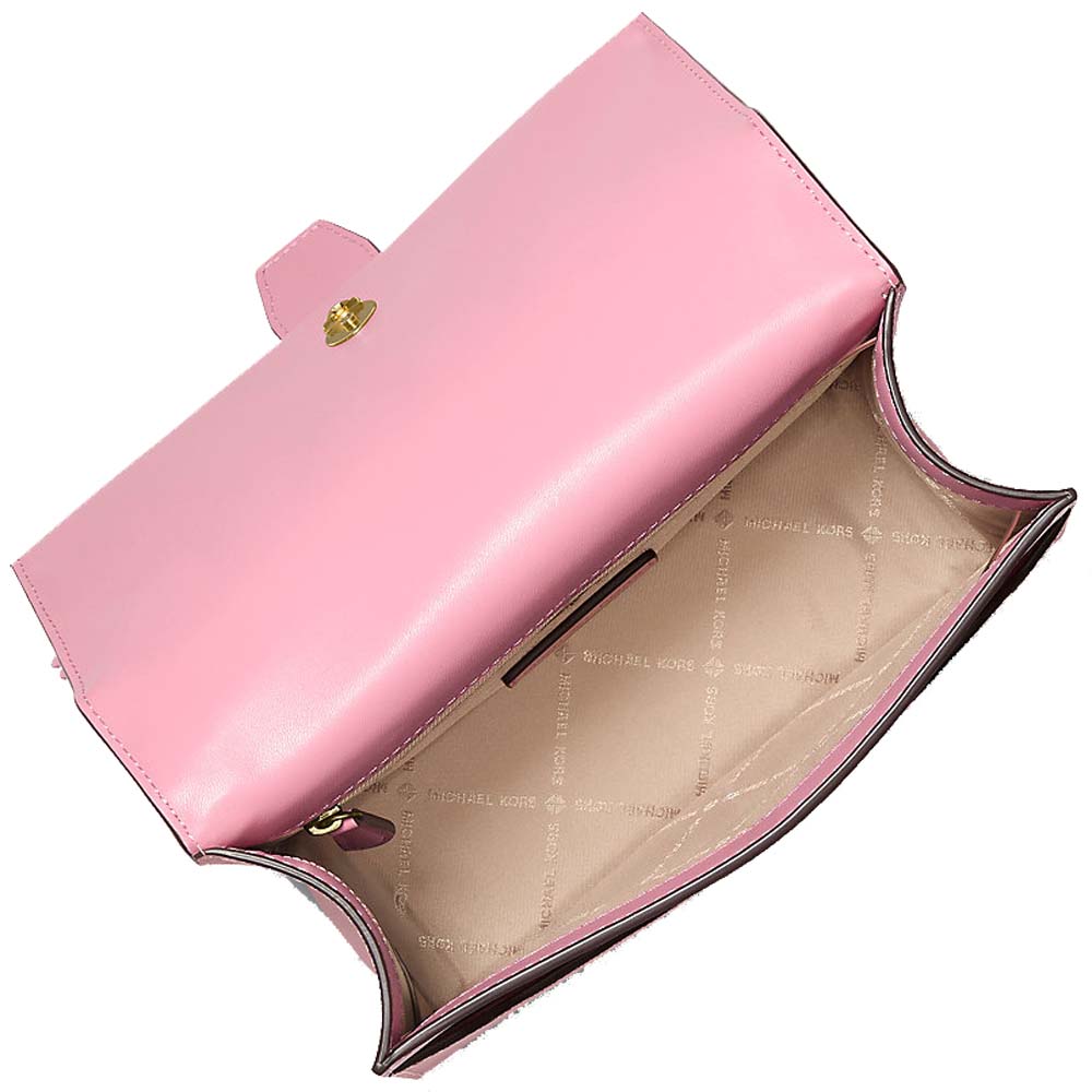 Michael Kors Greenwich Small Floral Embellished Crossbody Bag Carnation Pink # 35S6GGRC5L