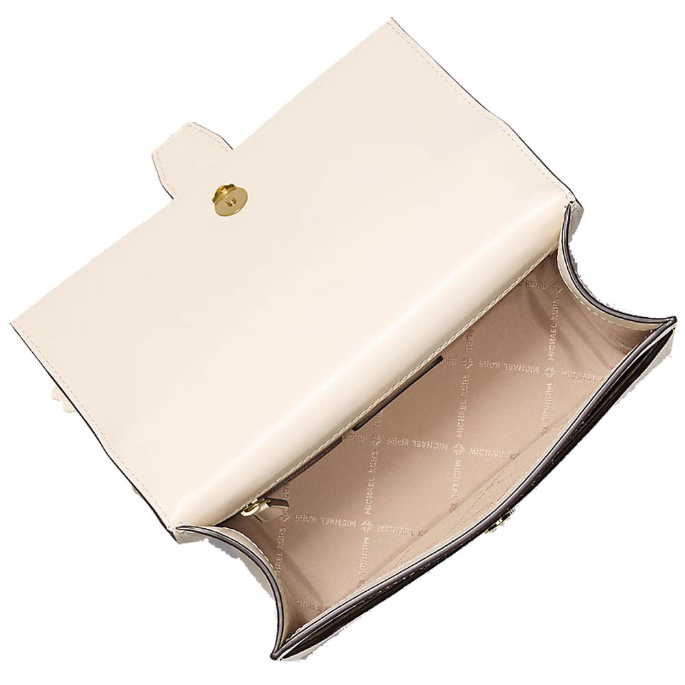 Michael Kors Greenwich Small Embellished Crossbody Bag Light Cream Multi # 35S6GGRC5I