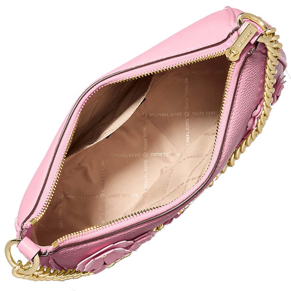 Michael Kors Jet Set Travel Large Embellished Convertible Pochette Carnation Pink # 35S6GTVC3V