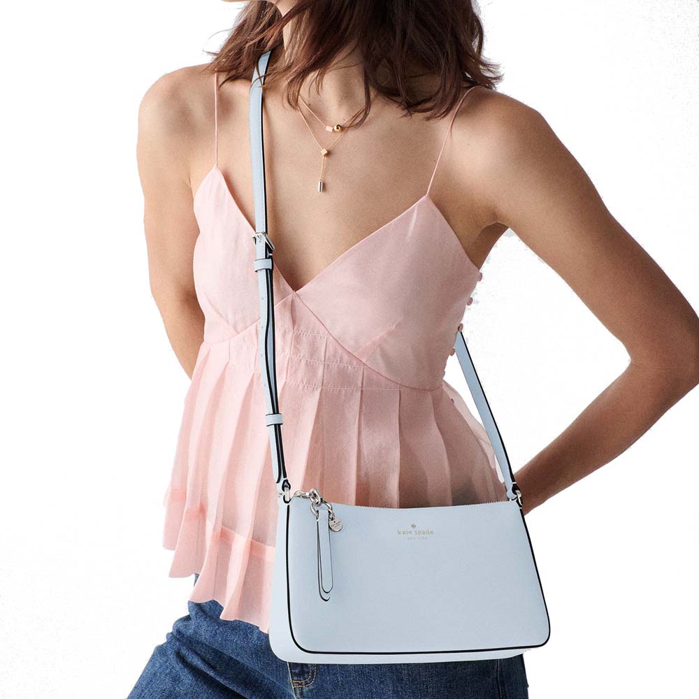 Kate Spade Ginnie Crossbody Pale Sapphirine Light blue # KK311
