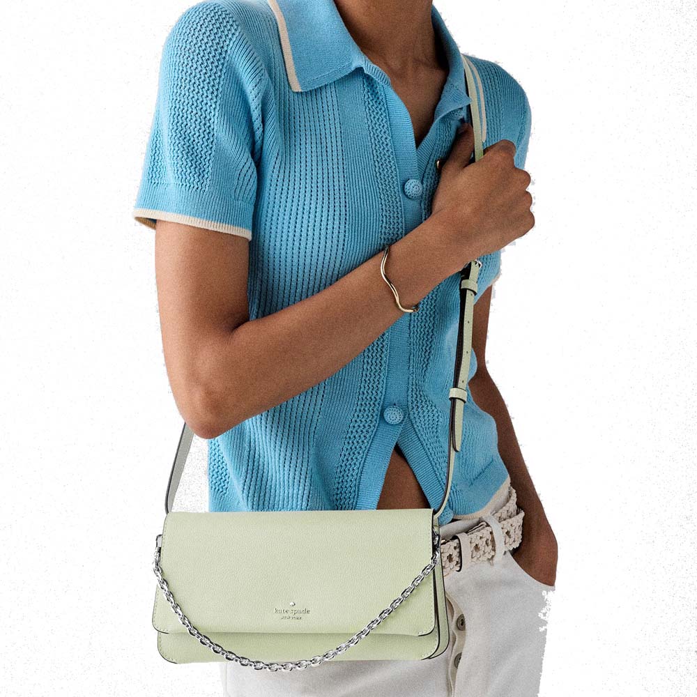 Kate Spade Ivy Crossbody Bag Lime Frosting Light green # KO455