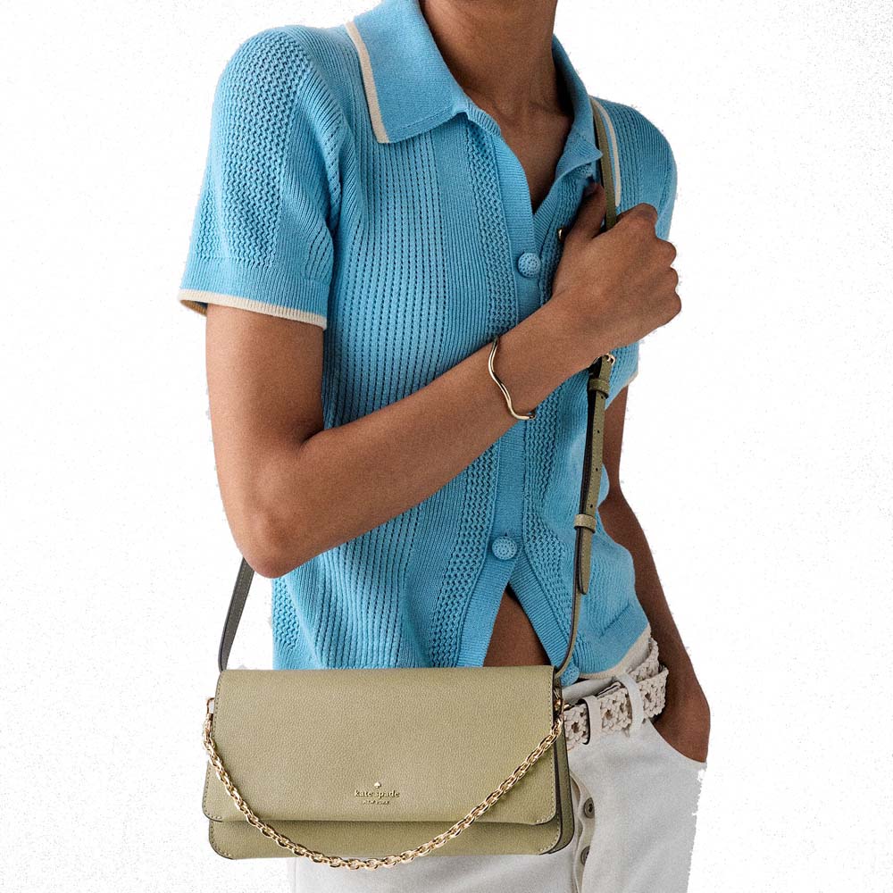 Kate Spade Ivy Crossbody Bag Elm Khaki # KO455