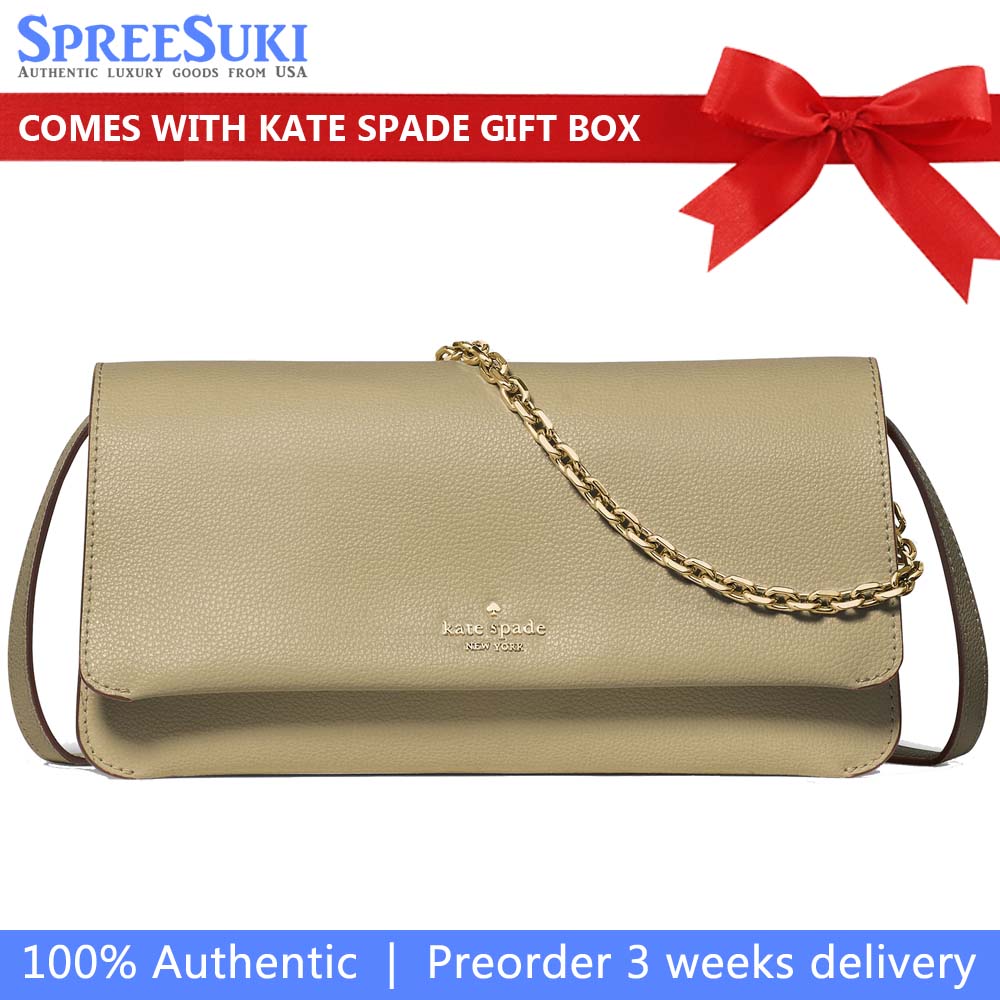 Kate Spade Ivy Crossbody Bag Elm Khaki # KO455