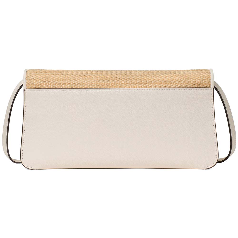 Kate Spade Ivy Straw Crossbody Bag Natural Multi Light Brown # KO459