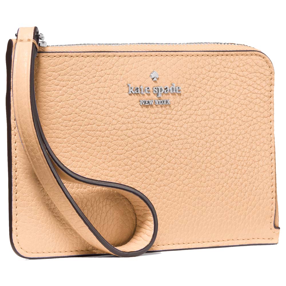 Kate Spade Lucy Small Card Holder Wristlet Citrus Glaze Orange # KM461