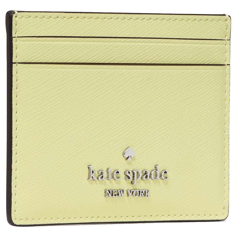 Kate Spade Small Slim Card Holder Tennis Ball Light green # KN760