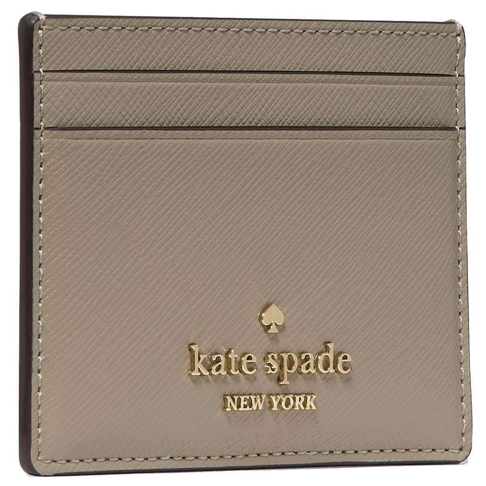 Kate Spade Small Slim Card Holder Oyster Shell Olive # KN760