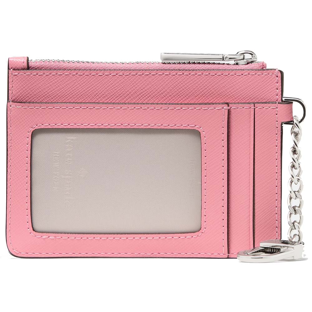 Kate Spade Key Ring Card Holder Grapefruit Soda Pink # KN771