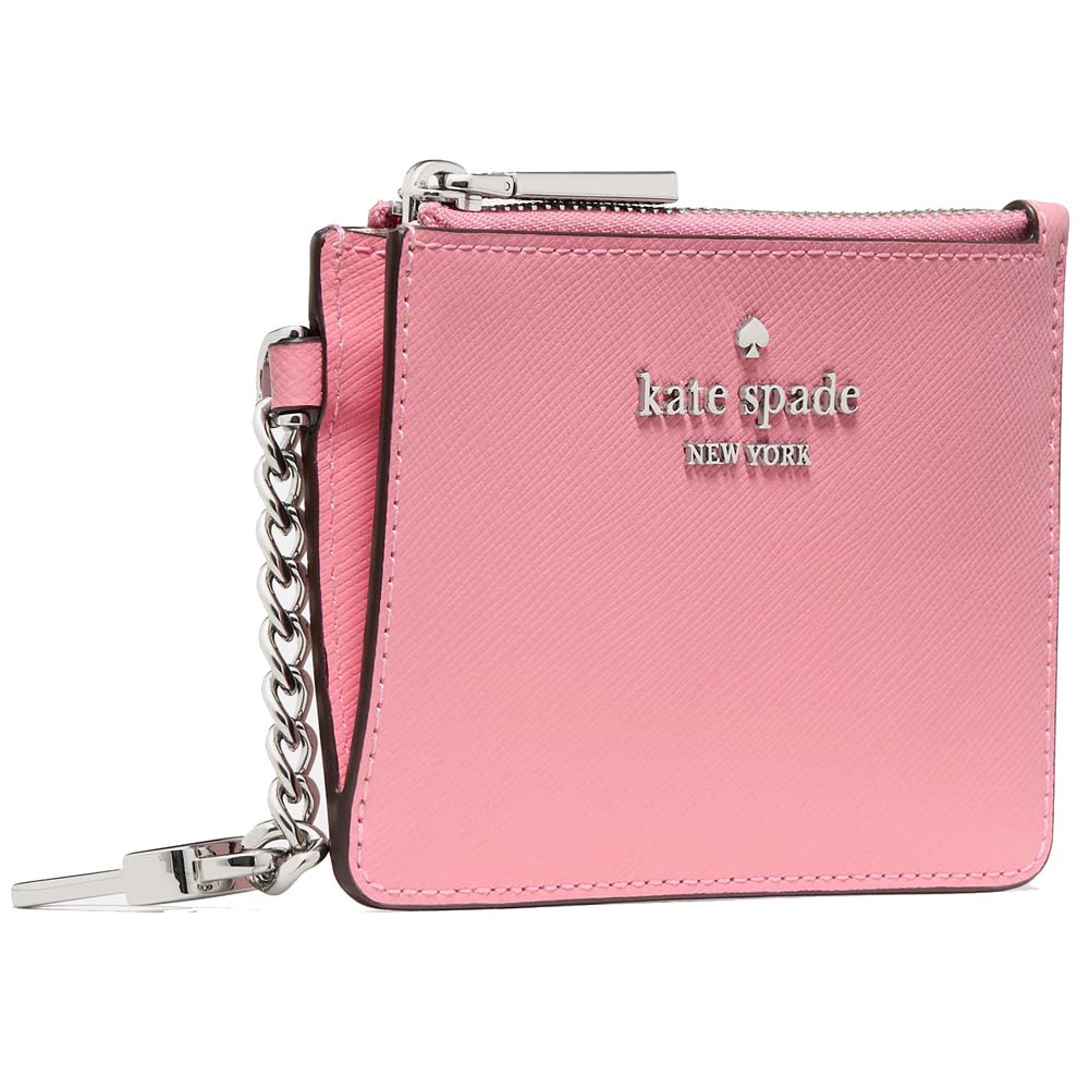 Kate Spade Key Ring Card Holder Grapefruit Soda Pink # KN771