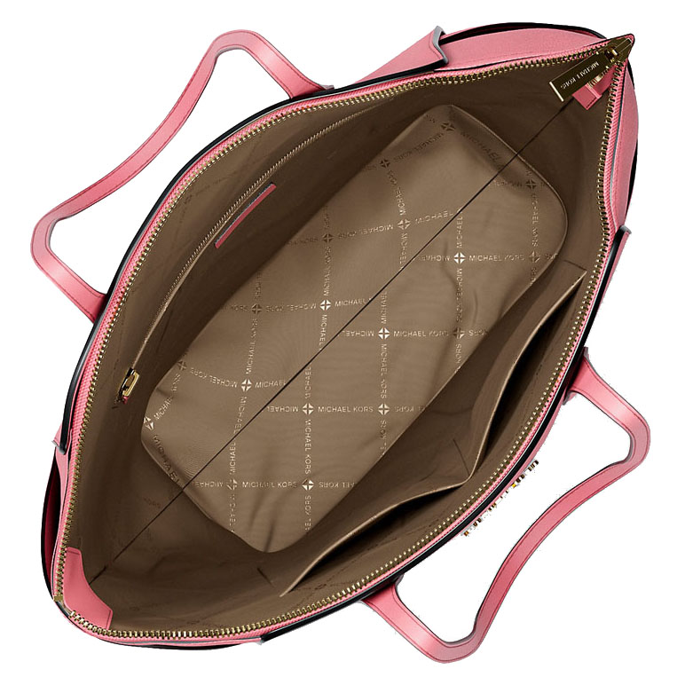 Michael Kors Marilyn Medium Saffiano Leather Tote Bag Carnation Pink # 35F5G6AT2L