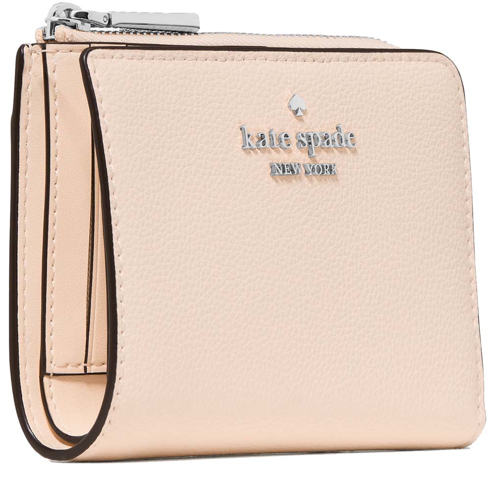 Kate Spade Small L-Zip Wallet Fresh Peach Beige # KN764