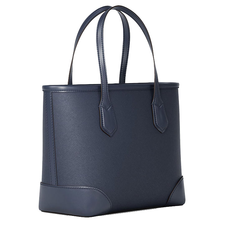 Michael Kors Eva Extra-Small Saffiano Leather Convertible Tote Bag Navy Navy Blue # 35S6SV0T0L