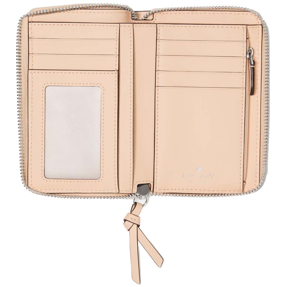 Kate Spade Knott Medium Wallet Crisp Peach Beige # KN730