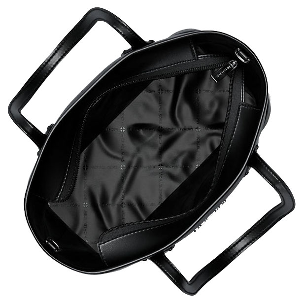 Michael Kors Eva Extra-Small Saffiano Leather Convertible Tote Bag Black # 35S6SV0T0L