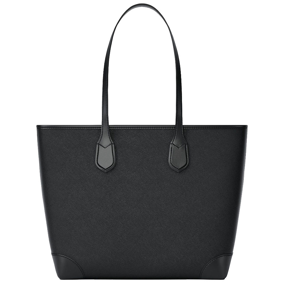 Michael Kors Eva Large Saffiano Leather Tote Bag Black # 35S6SV0T3L