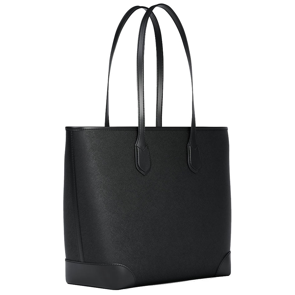 Michael Kors Eva Large Saffiano Leather Tote Bag Black # 35S6SV0T3L