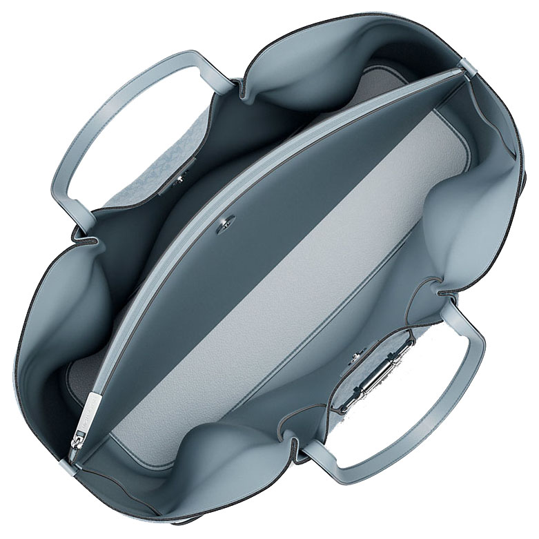 Michael Kors Carson Large Signature Logo Tote Bag Pale Ocean Light blue # 35R6S2ZT9V