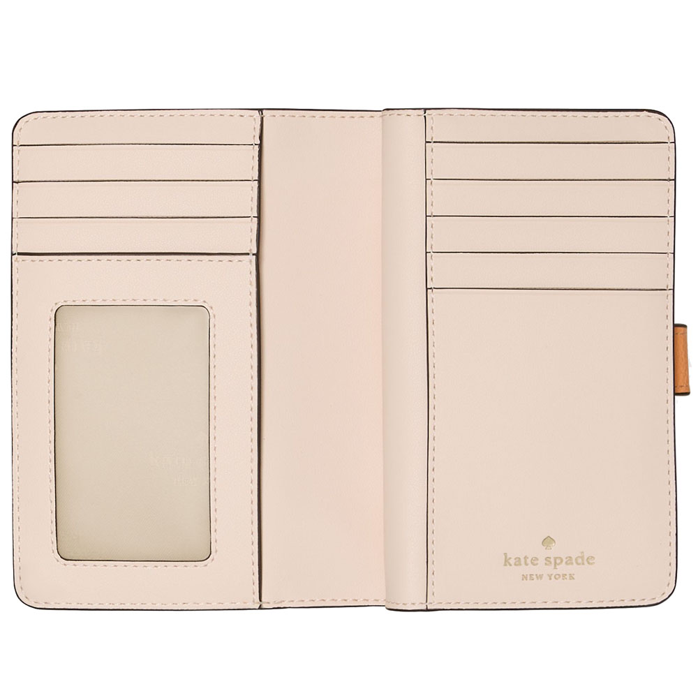 Kate Spade Medium Bifold Wallet Desert Sunset Orange # KN751