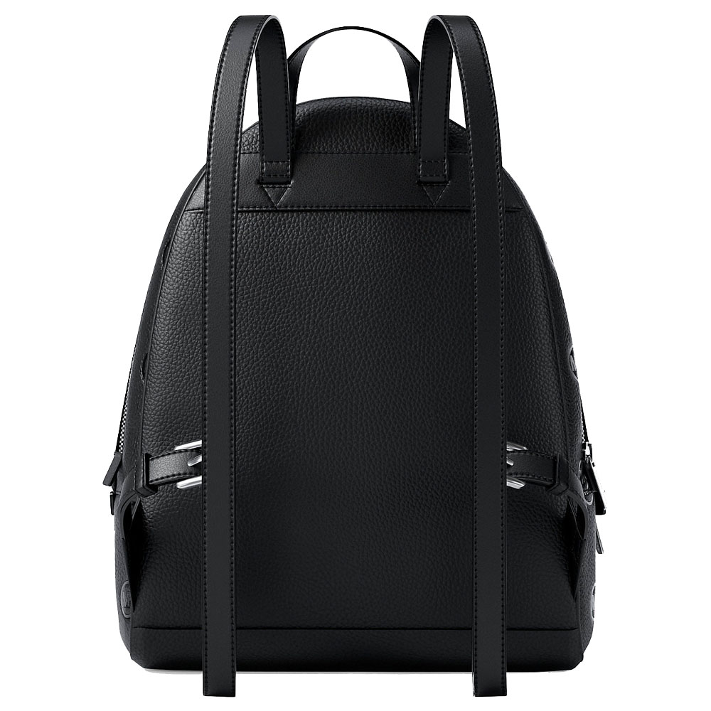 Michael Kors Rhea Medium Logo Debossed Backpack Black # 35S6SRAB2V