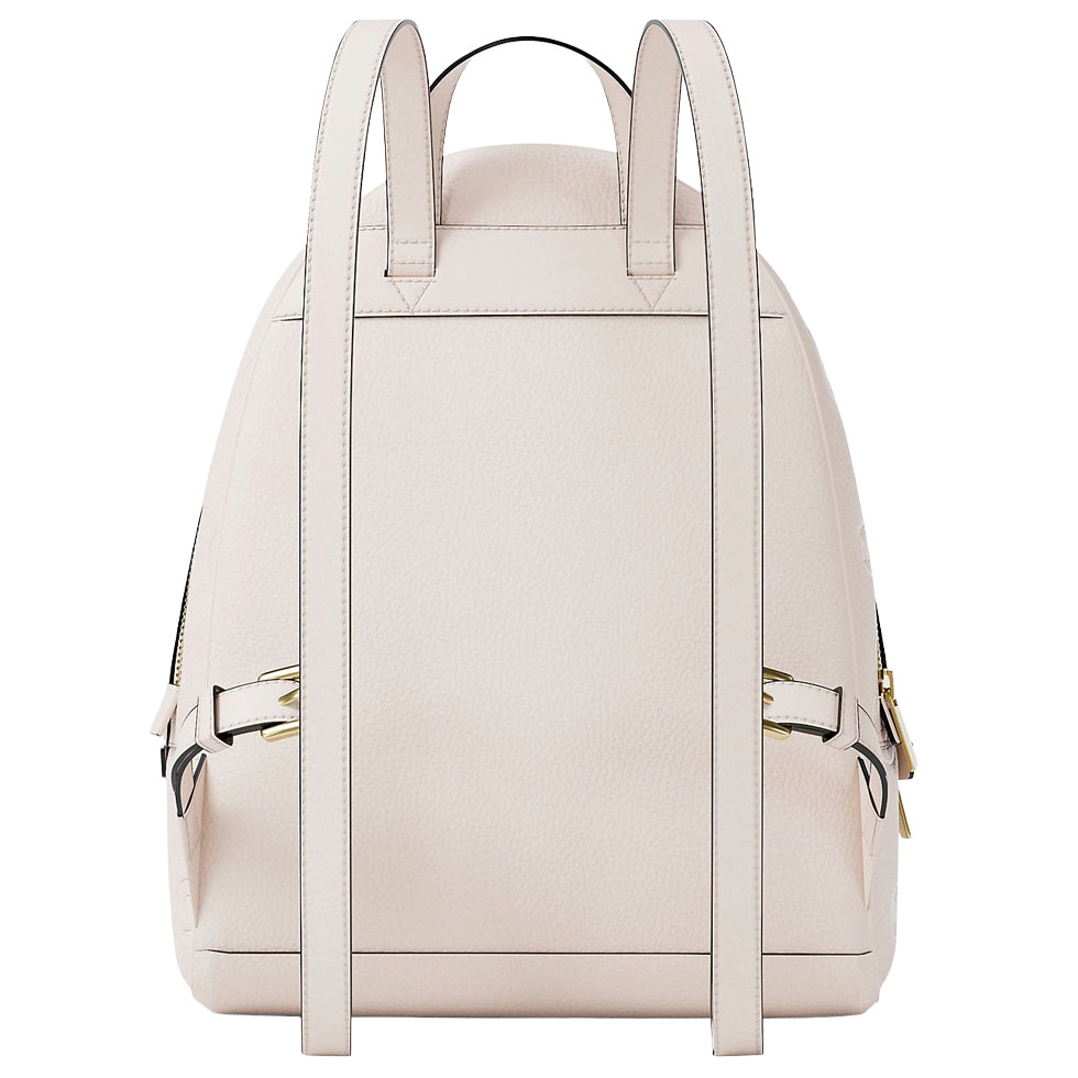 Michael Kors Rhea Medium Logo Debossed Backpack Light Cream # 35S6GRAB2V