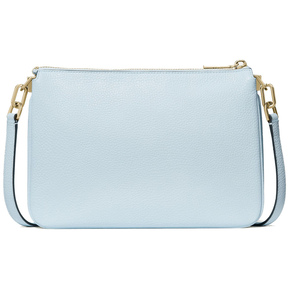 Kate Spade Kayla Small Triple Compartment Crossbody Crisp Sky Light blue # KL806