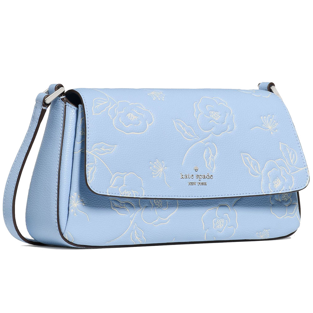 Kate Spade Sutton Floral Mini Crossbody Bag North Star Blue # KO532