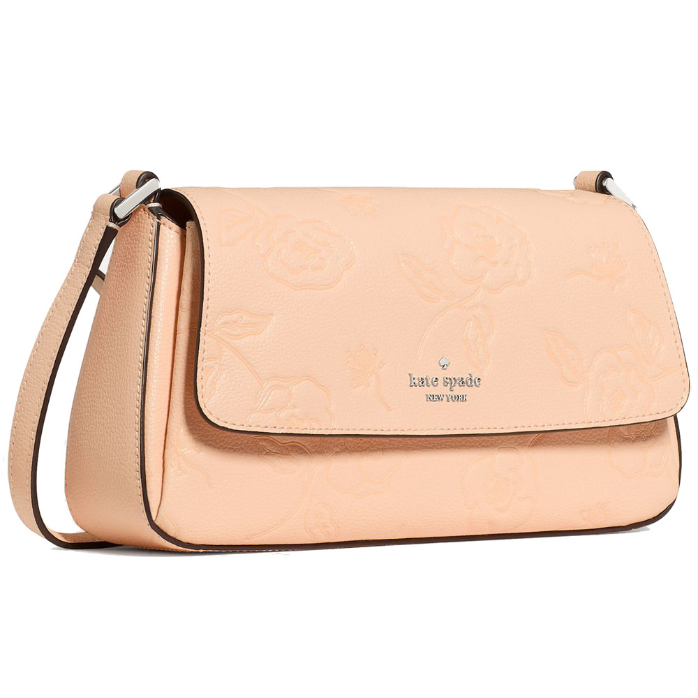 Kate Spade Sutton Floral Mini Crossbody Bag Crisp Peach Orange # KO532