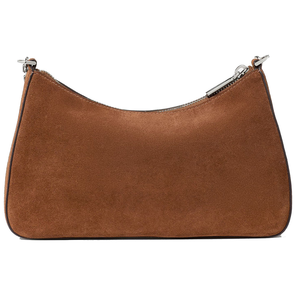 Kate Spade Margot Suede Crossbody Bag Warm Gingerbread Dark Brown # KP042