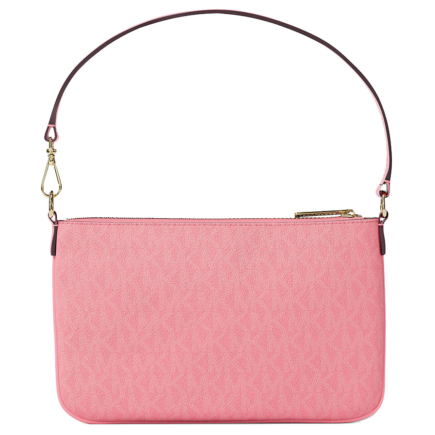 Michael Kors Jet Set Small Signature Logo Convertible Wristlet Carnation Pink # 35T4GTVW5B