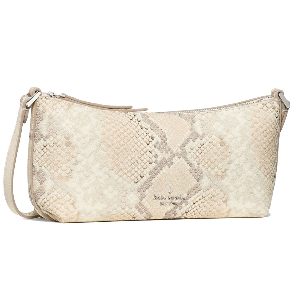 Kate Spade Lenox Snake Mini Crossbody Bag Natural Multi Beige # KP038