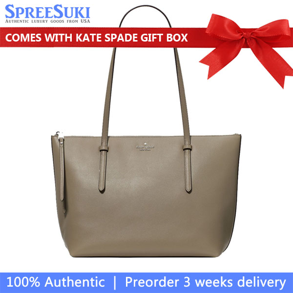 Kate Spade All Day Tote Oyster Shell Grey # KO140