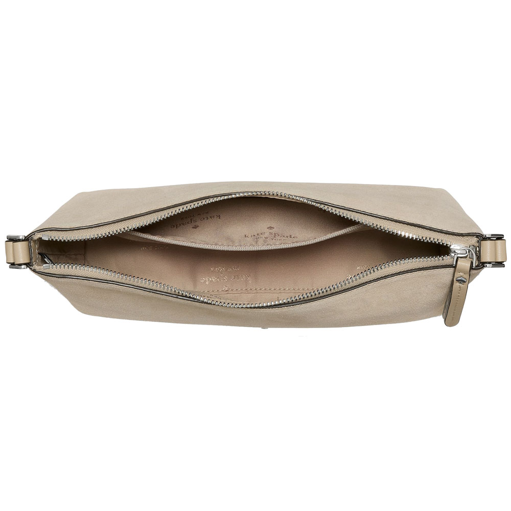 Kate Spade Lenox Suede Mini Crossbody Bag Light Sand Khaki # KP039