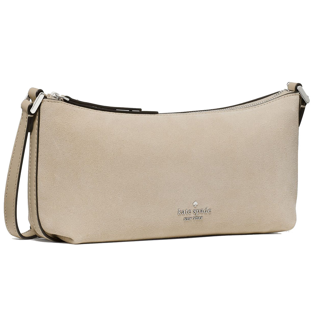 Kate Spade Lenox Suede Mini Crossbody Bag Light Sand Khaki # KP039