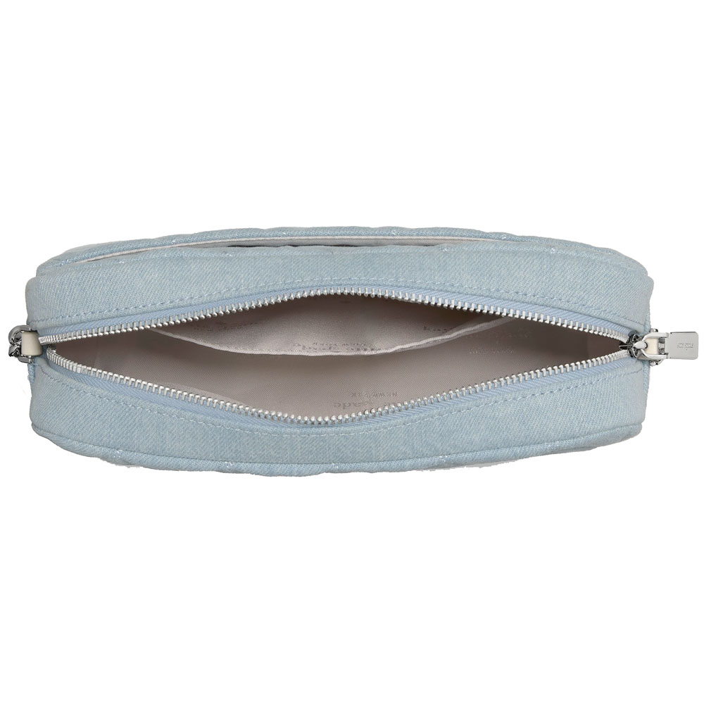 Kate Spade Carey Denim Mini Camera Bag Blue Multicolor Light blue # KN708
