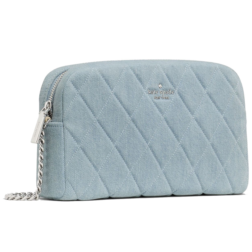 Kate Spade Carey Denim Mini Camera Bag Blue Multicolor Light blue # KN708