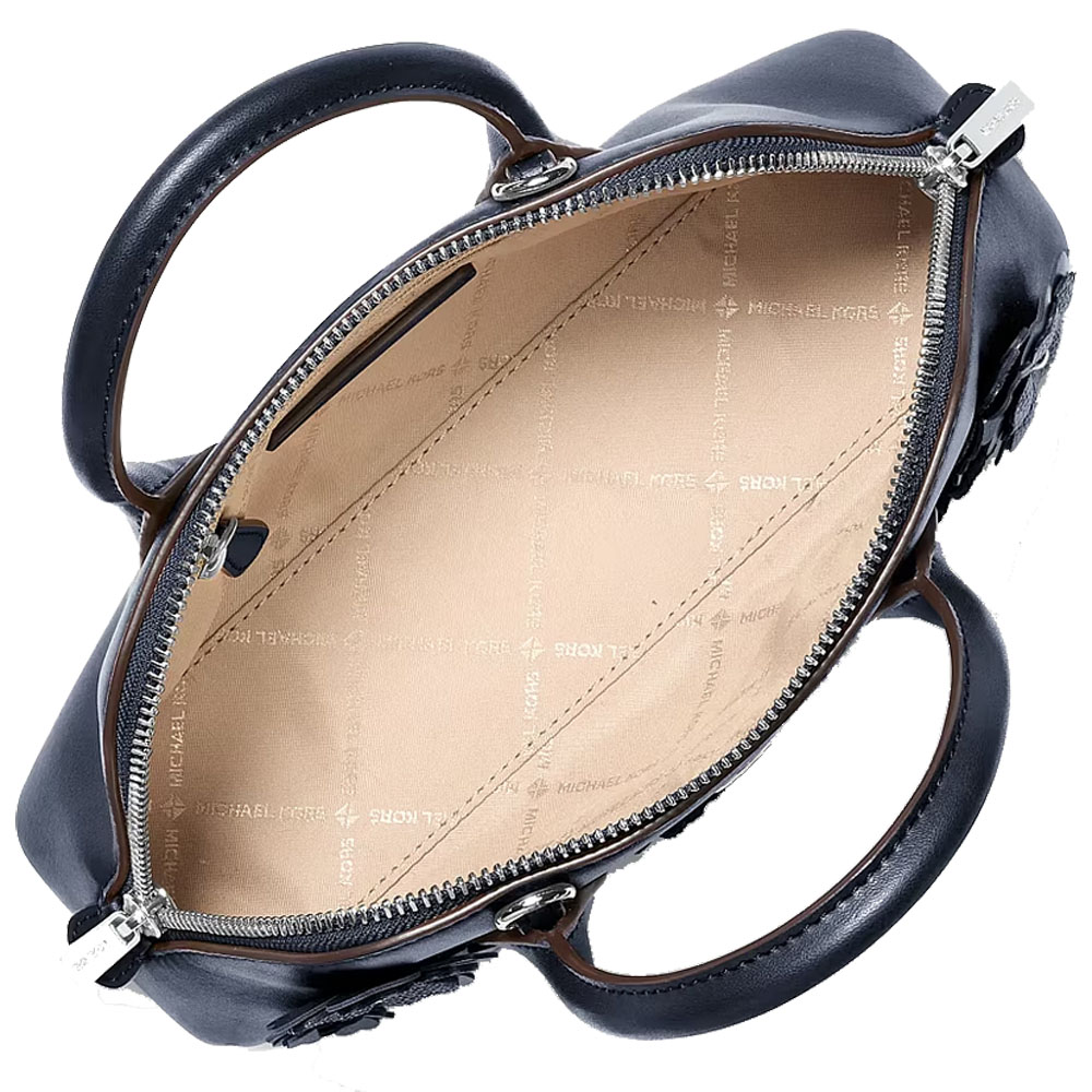 Michael Kors Petra Small Floral Embellished Crossbody Bag Navy # 35S6S2PC5V