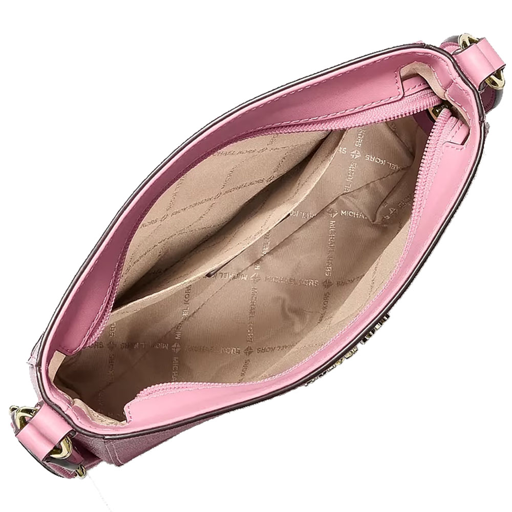 Michael Kors Jet Set Travel Ombré Signature Logo Crossbody Bag Carnation Pink # 35S6GTVC1V