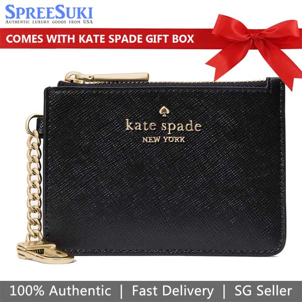 Kate Spade Key Ring Card Holder Black # KN771