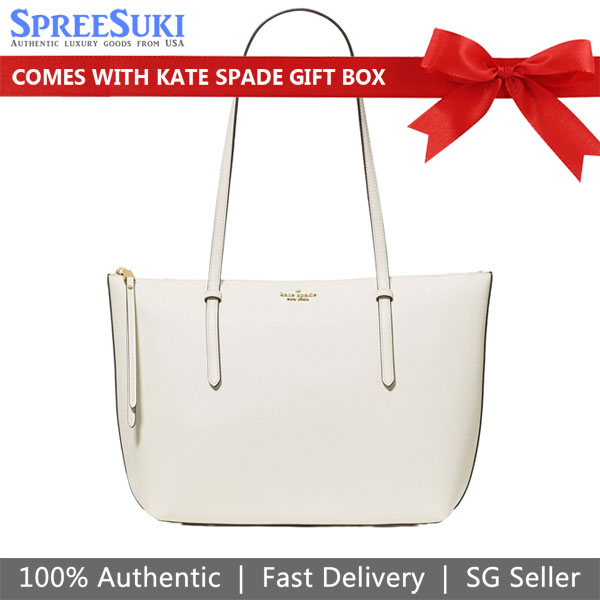 Kate Spade All Day Tote Meringue Off White # KO140