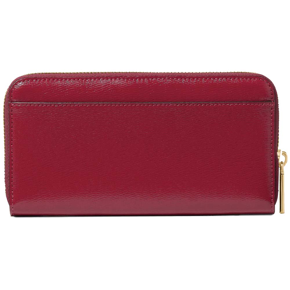 Kate Spade Madison Large Continental Wallet Red Jam Dark Red # KN230D1