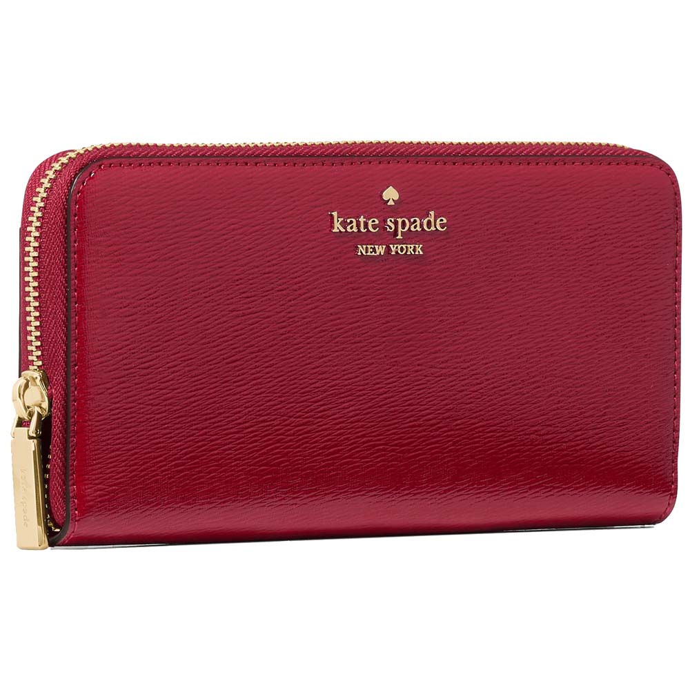 Kate Spade Madison Large Continental Wallet Red Jam Dark Red # KN230D1