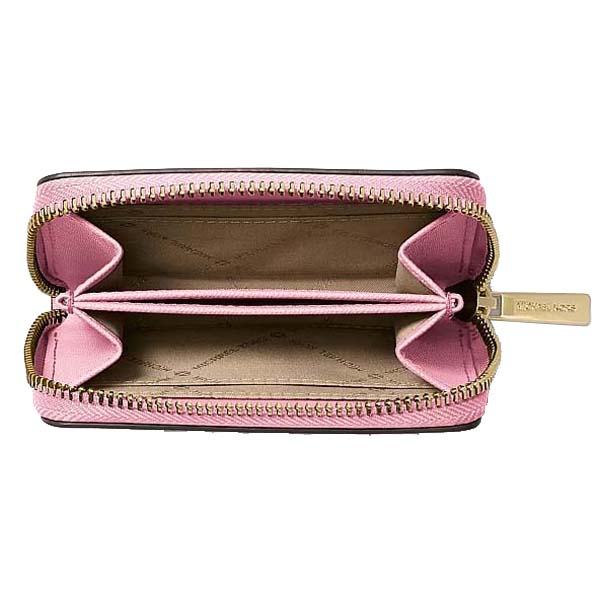 Michael Kors Jet Set Travenuel Medium Saffiano Leather Wallet Carnation Pink # 35H8GTVZ1L