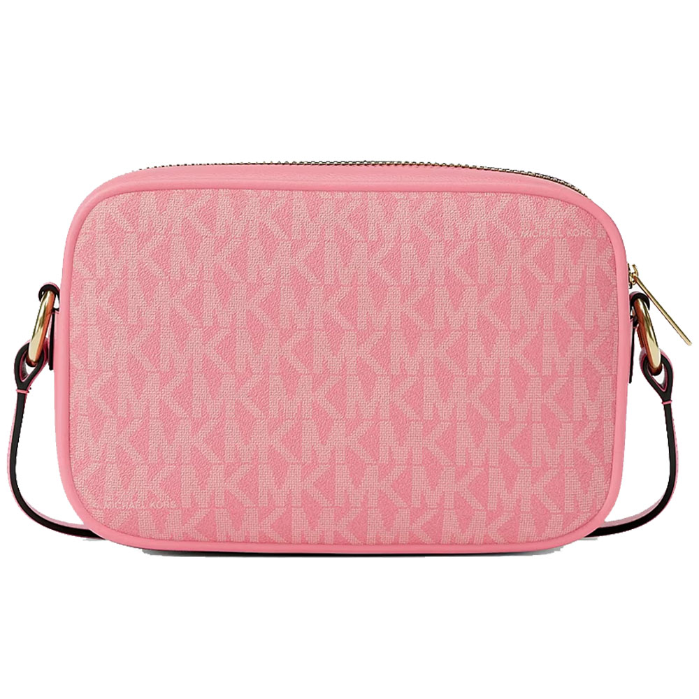 Michael Kors Jet Set Small Signature Logo Camera Crossbody Bag Carnation Pink # 35R6GTVC1V